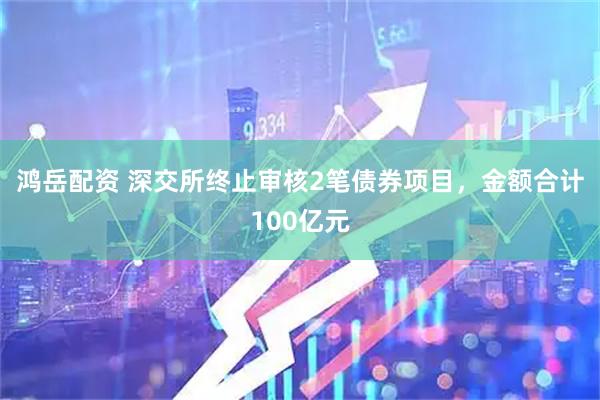 鸿岳配资 深交所终止审核2笔债券项目，金额合计100亿元